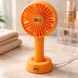 Orange Portable Fan